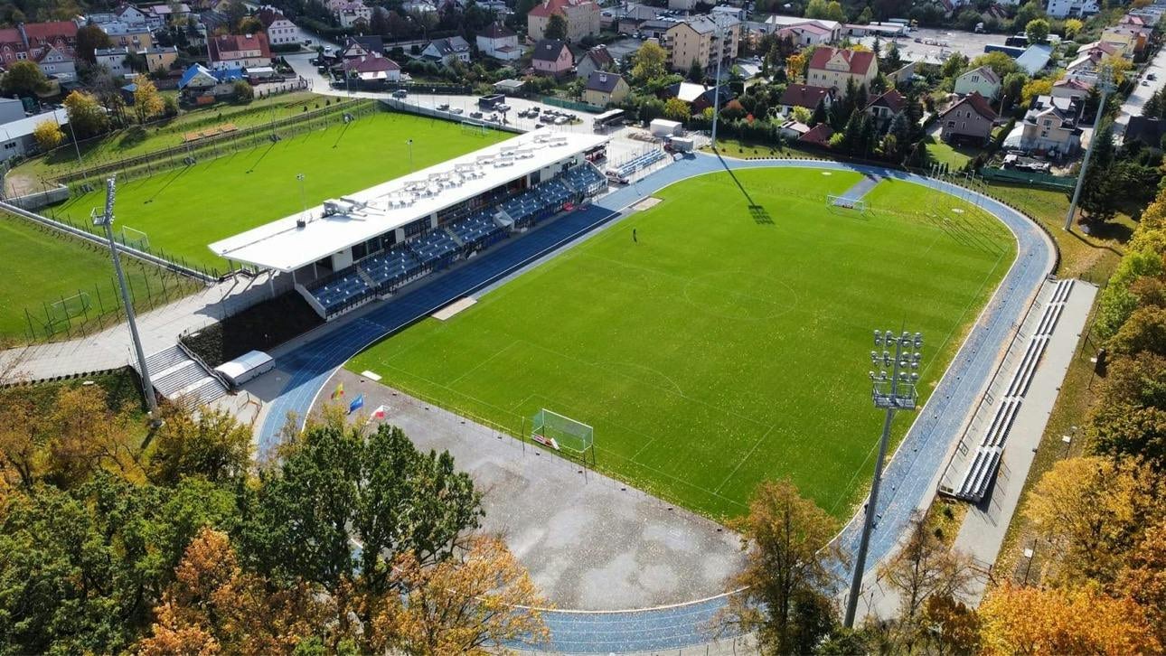 Stadion z lotu ptaka KKS Granica Kętrzyn

